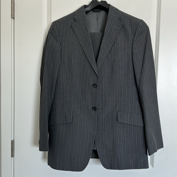 Banana Republic Pinstriped Suit Jacket - Picture 1 of 7